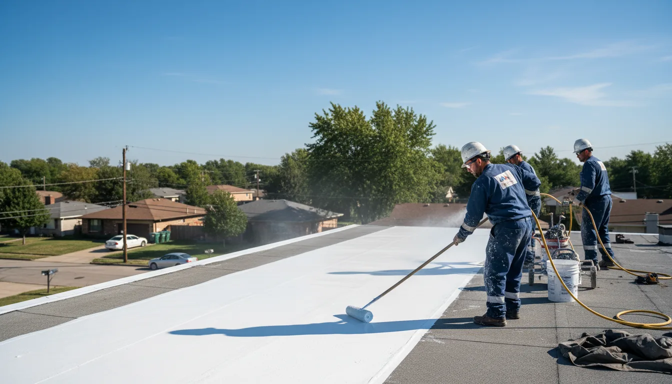 Commercial roof coating in Rumsey, CA near me
